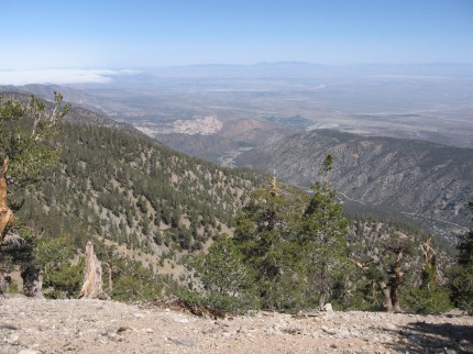 Looking West on the way up the trail