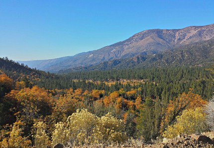 1N02 looking down on the Santa Ana River and Big Meadows