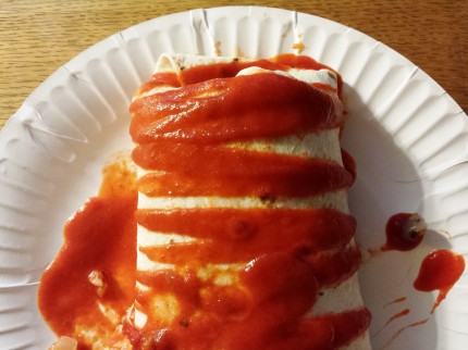 Sriracha wet burrito